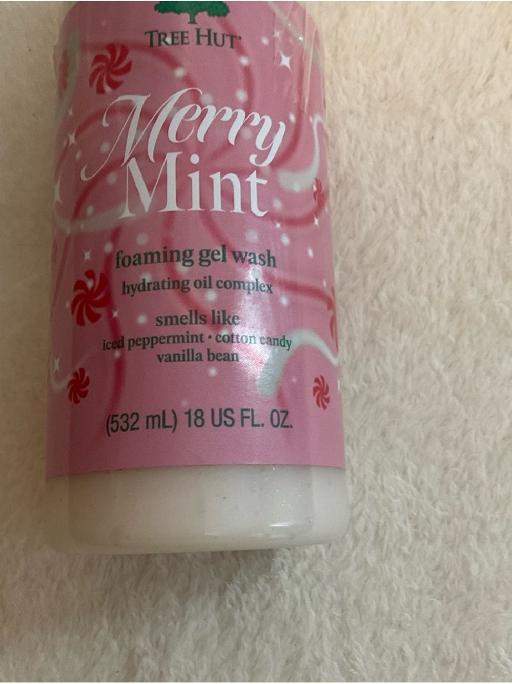 Tree Hut Merry Mint Foaming Gel Wash — Pink